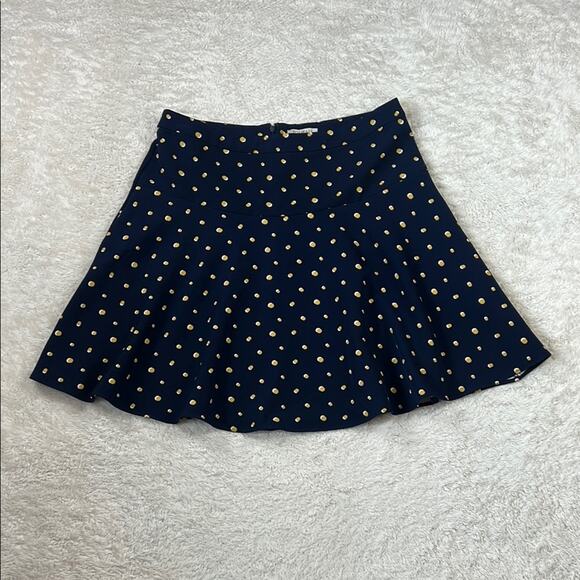 Roz and Ali navy polka dot a line skirt, size 12 - Picture 1 of 7